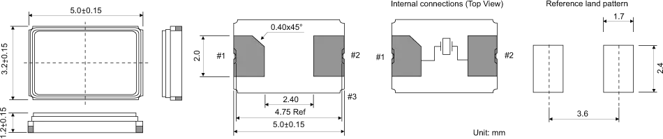 SMD QUARZ 5,0 x 3,2 mm 10.0 - 54.0MHz SMD QUARZ 5,0 x 3,2 mm 10.0 - 54.0MHz