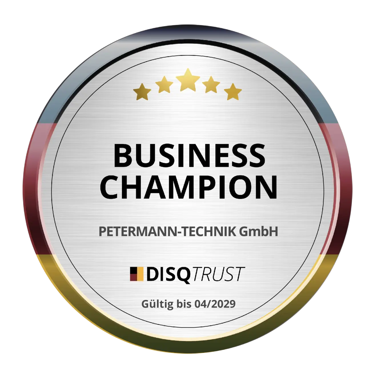Business Champion durch DISQTrust Business Champion durch DISQTrust