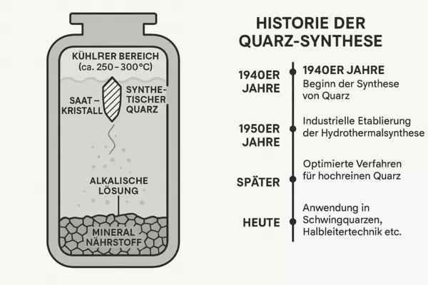 Historie der Quarz-Synthese