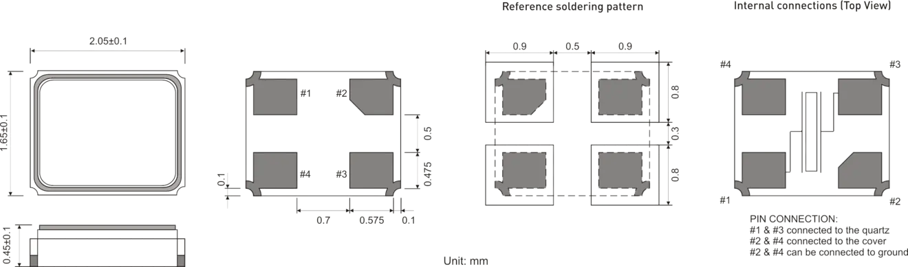 SMD QUARZ 2.0 x 1.6 mm 20.0 - 60.0MHz SMD QUARZ 2.0 x 1.6 mm 20.0 - 60.0MHz