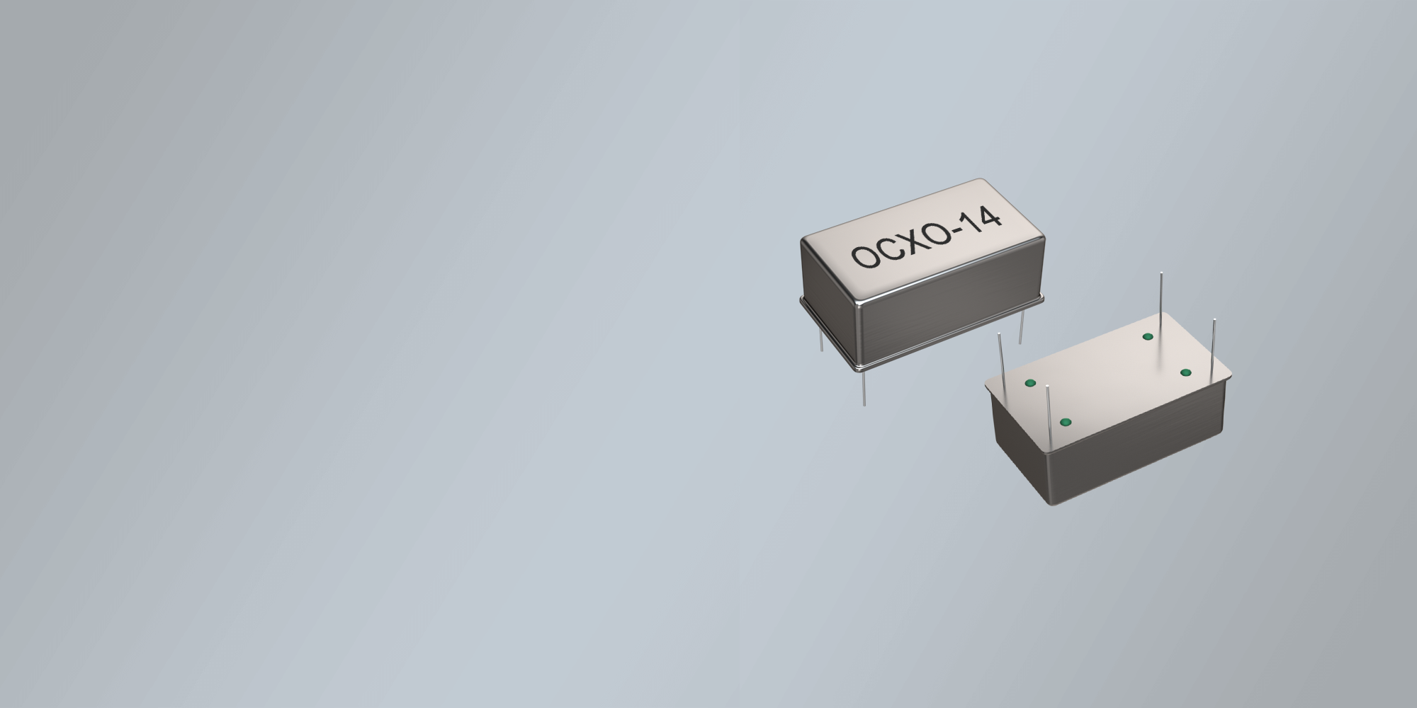 THT OCXO OSZILLATOR 20.8 x 13.2 mm 2.0-100.0 MHz