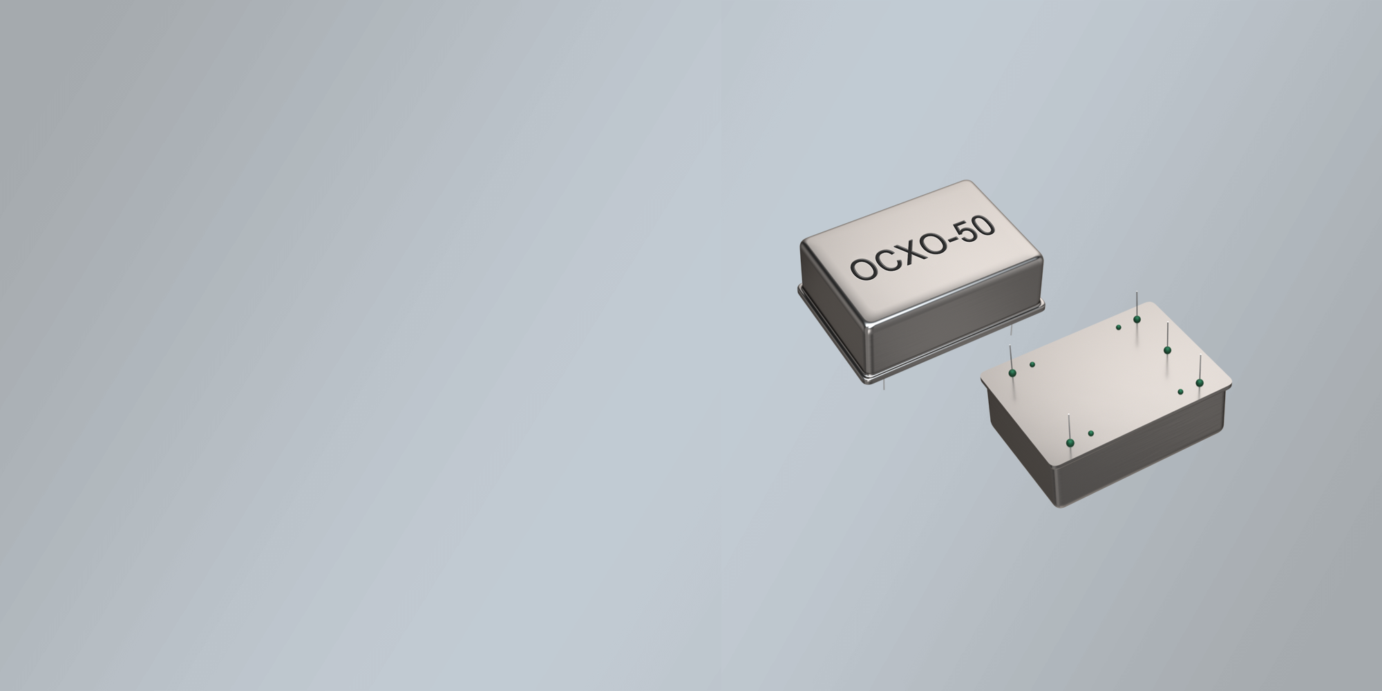 THT OCXO OSZILLATOR 50.8 x 50.8 mm 10.0-50.0 MHz