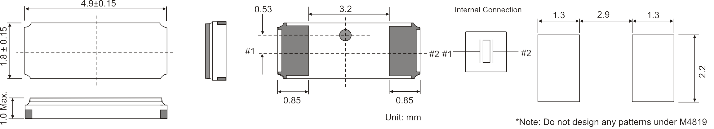 M4819 Dimensions M4819 Dimensions